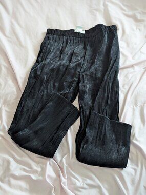 Principles Black Plisse Hong Kong Pants 10P